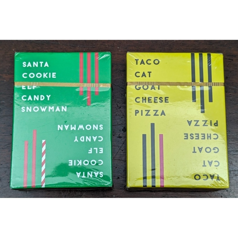 Dolphin Hat Games Taco Cat Goat Cheese Pizza & Santa Cookie Elf Candy Snowman